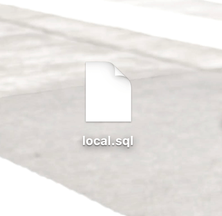 local.sqlのダウンロード